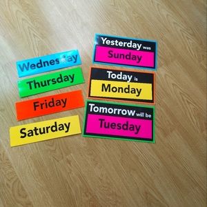 Date, phonics manipulatives